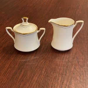 Noritake Golden Cove Fine China- Cream & Sugar Set